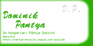 dominik pantya business card