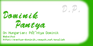 dominik pantya business card